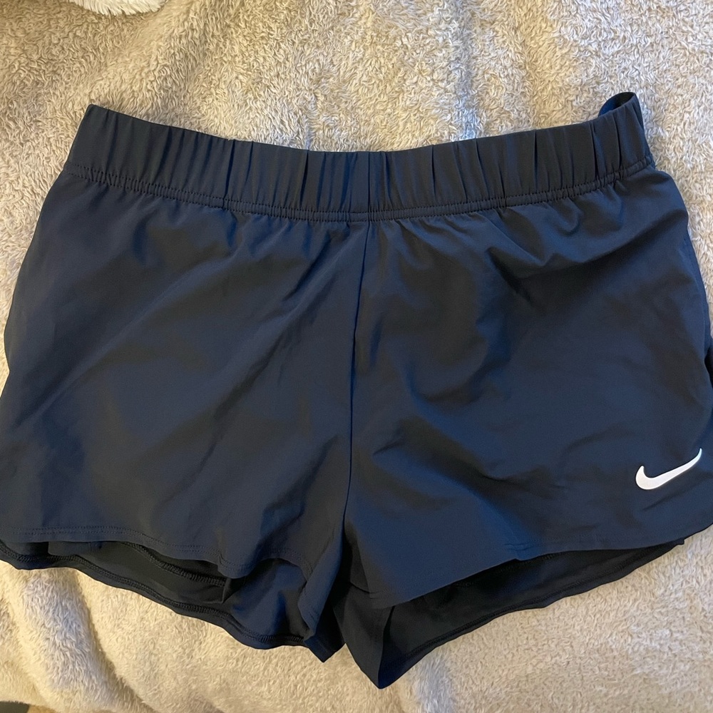 Black athletic shorts
